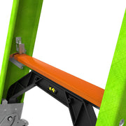 LITTLE GIANT LADDER | HyperLite 28' Fiberglass Extension Ladder w/Cable Hooks & V-Rung, Type IAA, 375lb Load Capacity | #17928-089
