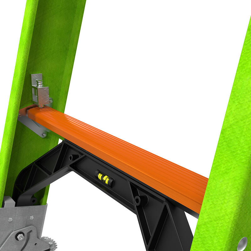 LITTLE GIANT LADDER | HyperLite 28' Fiberglass Extension Ladder w/Cable Hooks & V-Rung, Type IAA, 375lb Load Capacity | #17928-089