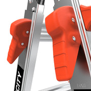 LITTLE GIANT LADDER | Aluminum Velocity Articulating Ladder with Leg Levelers, Type IA, 300lb Load Capacity, Model 17 | #15417-801