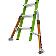 LITTLE GIANT LADDER | Conquest All-Terrain Fiberglass  Articulated Extendable Ladder, Type IA, 300lb Load Capacity, Model 22 | #17102-001