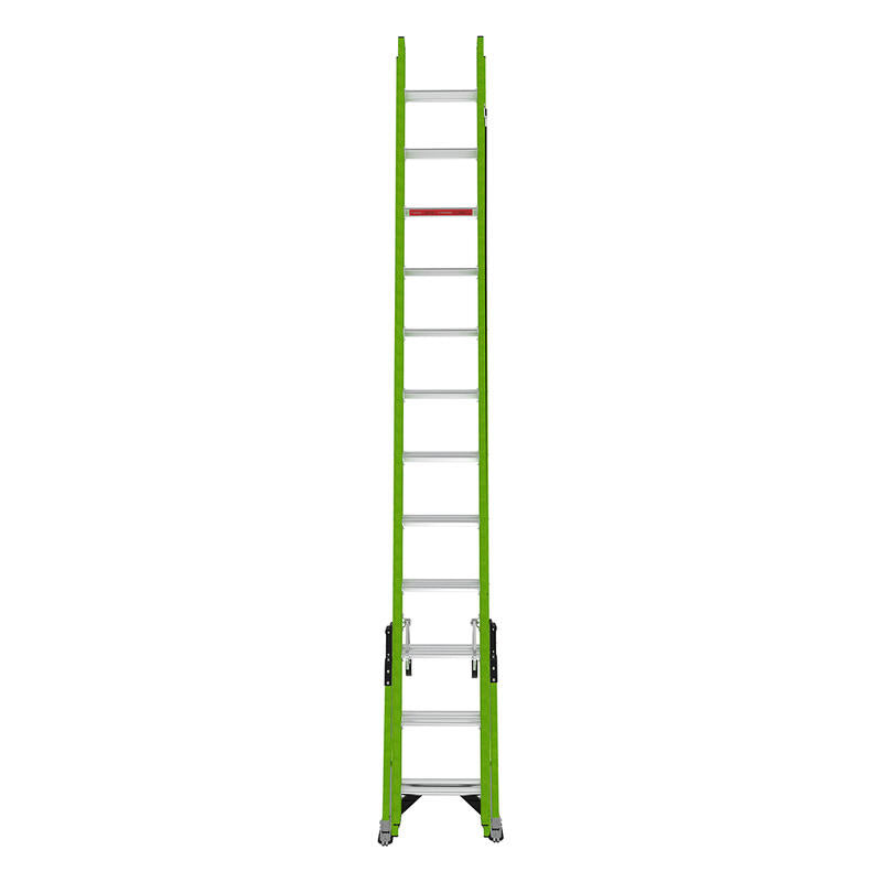LITTLE GIANT LADDER | Sumostance w/Hyperlite Technology 24' - ANSI Type IAA - 375 lb Rated, Fiberglass Extension Ladder with GROUND CUE and SURE-SET Feet | #17224