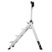 LITTLE GIANT LADDER | Aluminum Jumbo 4 Step Ladder, Type IAA, 375lb Load Capacity | #11904