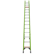 LITTLE GIANT LADDER | HyperLite 28' Fiberglass Extension Ladder w/Cable Hooks & V-Rung, Type IAA, 375lb Load Capacity | #17928-089