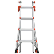 LITTLE GIANT LADDER | Aluminum Velocity Articulating Ladder with Leg Levelers, Type IA, 300lb Load Capacity, Model 17 | #15417-801