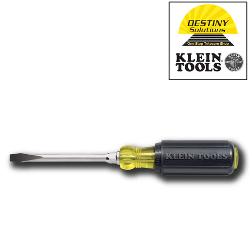 Klein Tools | 1/4-Inch Keystone Screwdriver, 4-Inch Round Shank | #602-4