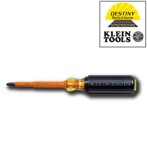 Klein Tools | Insulated Screwdriver, #2 Phillips, 4-Inch Round Shank | #603-4-INS