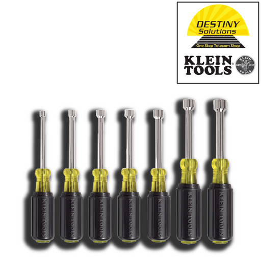 Klein Tools | Nut Driver Set, 3-Inch Shafts, Cushion-Grip™, 7-Piece | #631