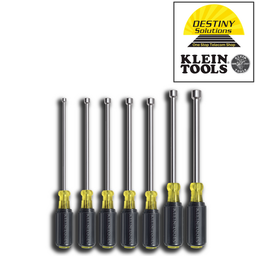 Klein Tools | Nut Driver Set, Magnetic Nut Drivers, 6-Inch Shafts, 7-Piece | #647MKlein Tools | Nut Driver Set, Magnetic Nut Drivers, 6-Inch Shafts, 7-Piece | #647M