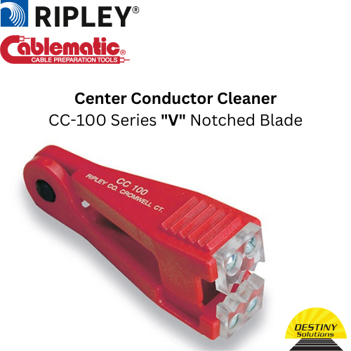 Ripley Cablematic | Center Conductor Cleaner "V" Notched Blade | #16710