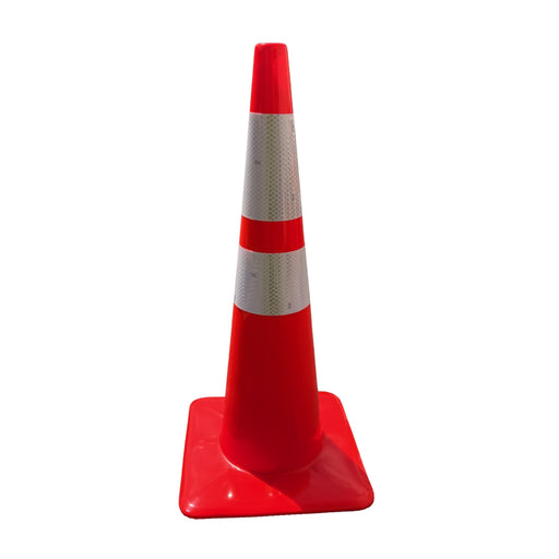 DESTINY SOLUTIONS | 28" TRIMLINE Reflective traffic cone with 6" and 4" Reflective Collars | #2825-05-MM