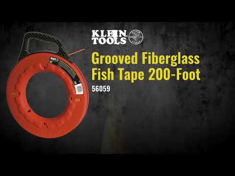 Klein Tools | Multi-Groove Fiberglass Fish Tape 200-Foot | #56059