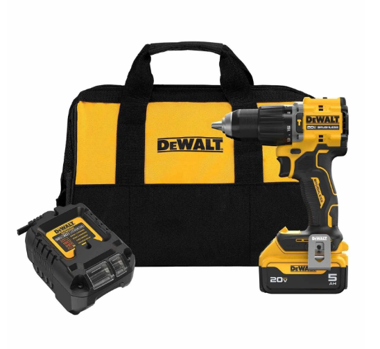 DEWALT | 20V MAX Brushless Cordless 1/2 inch Compact Hammer Drill-Driver Kit | #DCD799P1