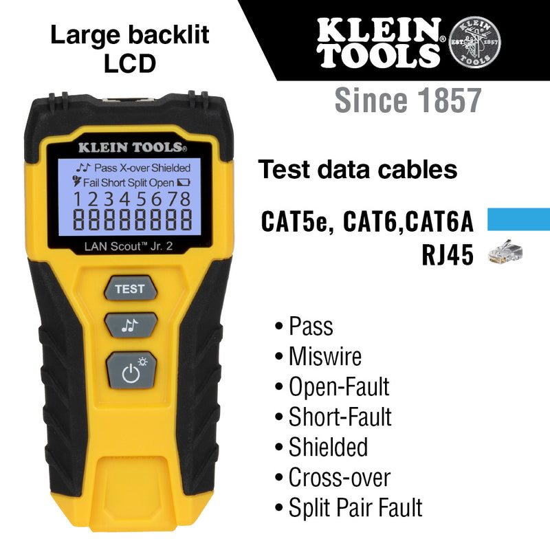 Klein Tools | LAN Scout ® Jr. 2 Cable Tester | #VDV526-200