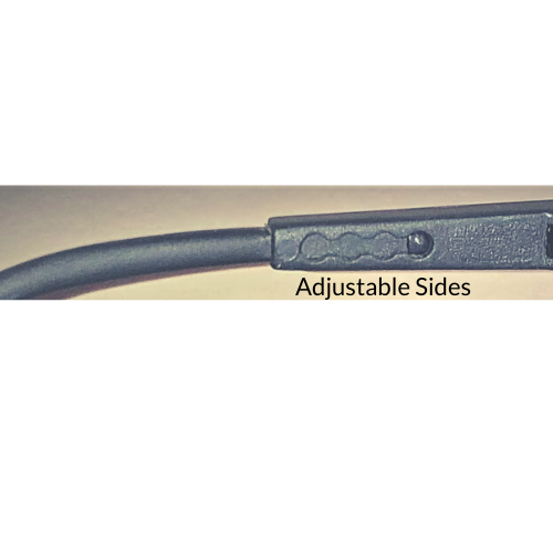 Anti-Fog, Black Adjustable, LED Safety Glasses | #SG-1130-I-BC-LED