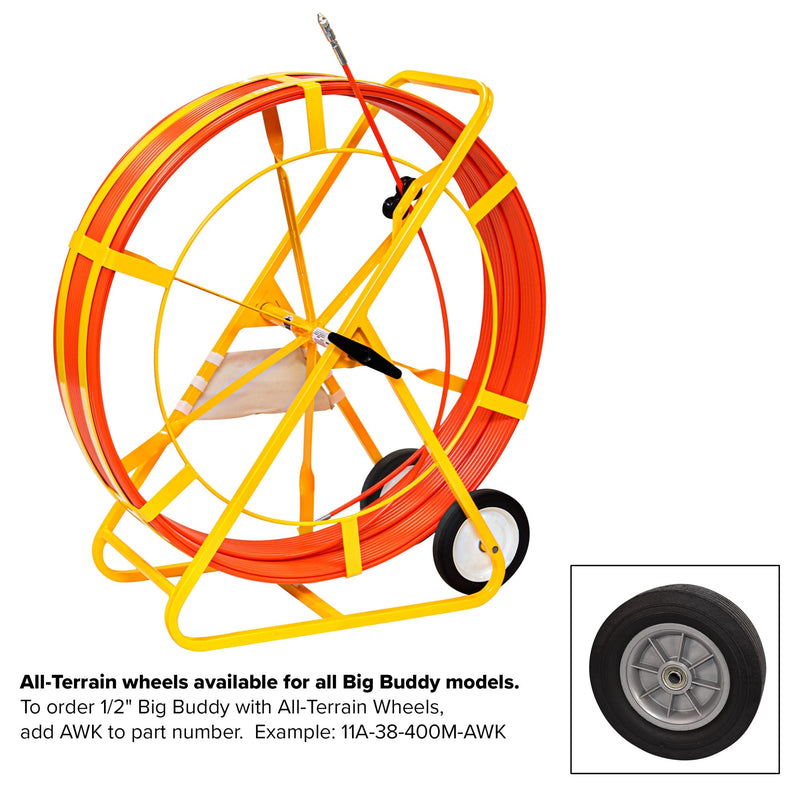 JAMESON | Big Buddy® Duct Conduit Rodder, 1/2 in. x 800ft. Marked Every 5' | #11-38-800M