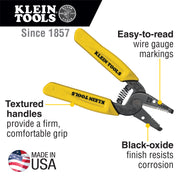 KLEIN TOOLS | Wire Stripper/Cutter, 22-30 AWG Solid Wire | #11047