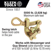 KLEIN TOOLS | Haven's® Grip with Swing Latch (PACK OF THREE) | #1604-20L