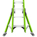 LITTLE GIANT LADDER | Sumostance HyperLite 28' Fiberglass Extension Ladder w/Cable Hooks, CLAW, & Pole Strap, Type IA, 300lb Load Capacity | #18428