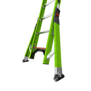LITTLE GIANT LADDER | Sumostance w/Hyperlite Technology 24' - ANSI Type IAA - 375 lb Rated, Fiberglass Extension Ladder with GROUND CUE and SURE-SET Feet | #17224