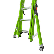 LITTLE GIANT LADDER | Sumostance w/Hyperlite Technology 24' - ANSI Type IAA - 375 lb Rated, Fiberglass Extension Ladder with GROUND CUE and SURE-SET Feet | #17224