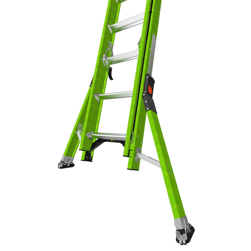 LITTLE GIANT LADDER | Sumostance w/Hyperlite Technology 24' - ANSI Type IAA - 375 lb Rated, Fiberglass Extension Ladder with GROUND CUE and SURE-SET Feet | #17224
