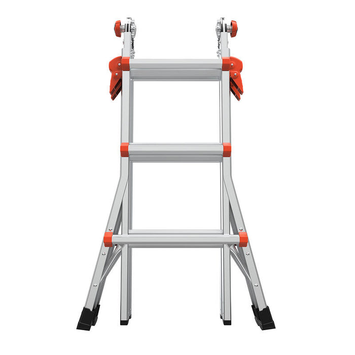 LITTLE GIANT LADDER | Aluminum Velocity Articulating Ladder with Leg Levelers, Type IA, 300lb Load Capacity, Model 13 | #15413-001
