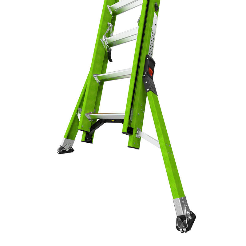 LITTLE GIANT LADDER | Sumostance w/Hyperlite Technology 24' - ANSI Type IAA - 375 lb Rated, Fiberglass Extension Ladder with GROUND CUE and SURE-SET Feet | #17224