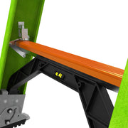 LITTLE GIANT LADDER | HyperLite 32' Fiberglass Extension Ladder w/Cable Hooks & V-Rung, Type IAA, 375lb Load Capacity | #17932-089