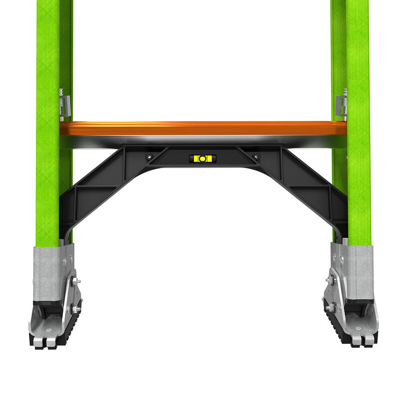 LITTLE GIANT LADDER | HyperLite 32' Fiberglass Extension Ladder w/Cable Hooks & V-Rung, Type IAA, 375lb Load Capacity | #17932-089