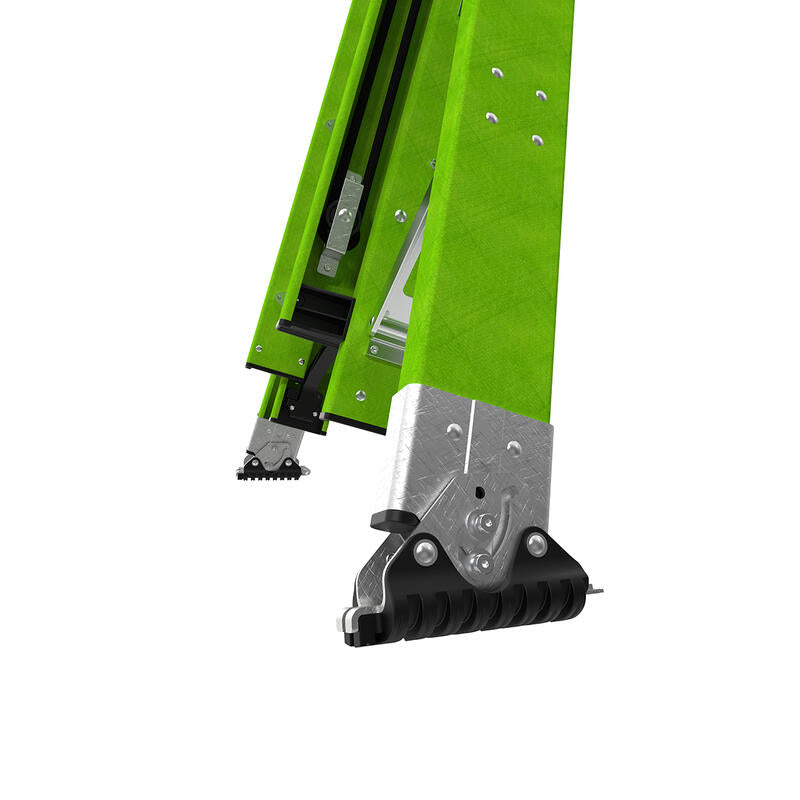 LITTLE GIANT LADDER | Sumostance w/Hyperlite Technology 24' - ANSI Type IAA - 375 lb Rated, Fiberglass Extension Ladder with GROUND CUE and SURE-SET Feet | #17224