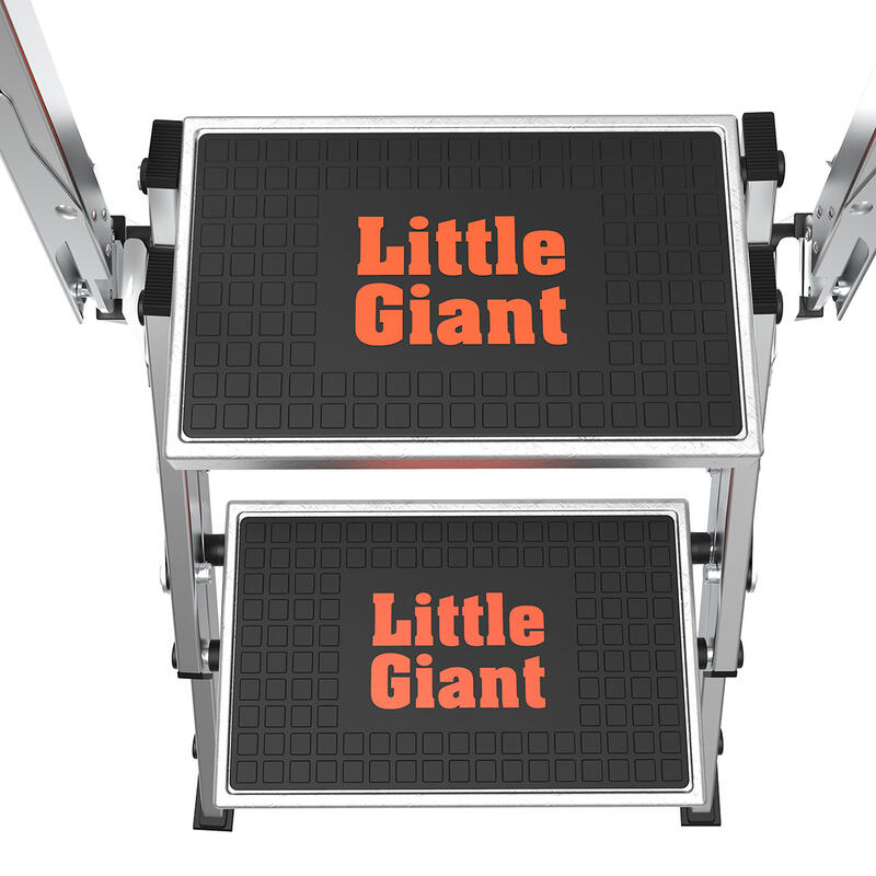 LITTLE GIANT LADDER | Aluminum Safety 2 Step Ladder, Type IA, 300lb Load Capacity | #10210BA