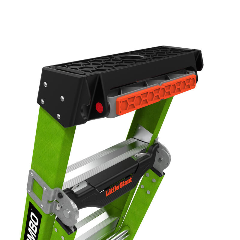 LITTLE GIANT LADDER | King Kombo Professional 6' Fiberglass  Ladder, Type IAA, 375lb Load Capacity | #13906-001