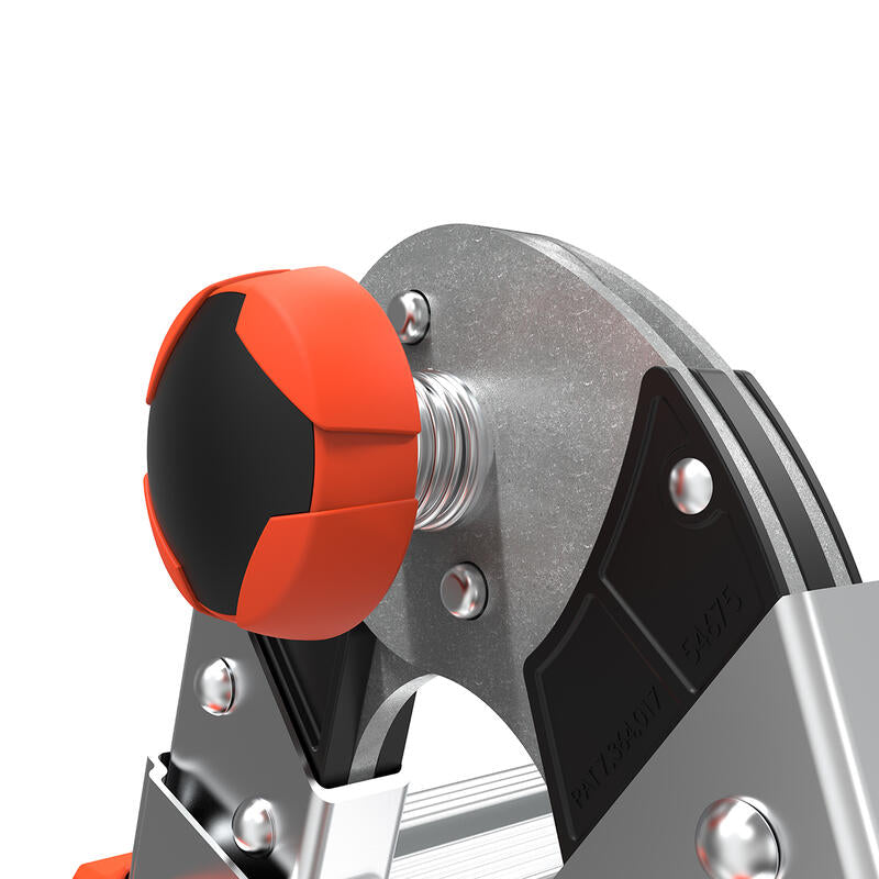 LITTLE GIANT LADDER | Aluminum Velocity Articulating Ladder with Leg Levelers, Type IA, 300lb Load Capacity, Model 17 | #15417-801