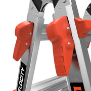 LITTLE GIANT LADDER | Aluminum Velocity Articulating Ladder with Leg Levelers, Type IA, 300lb Load Capacity, Model 26 | #15426-001