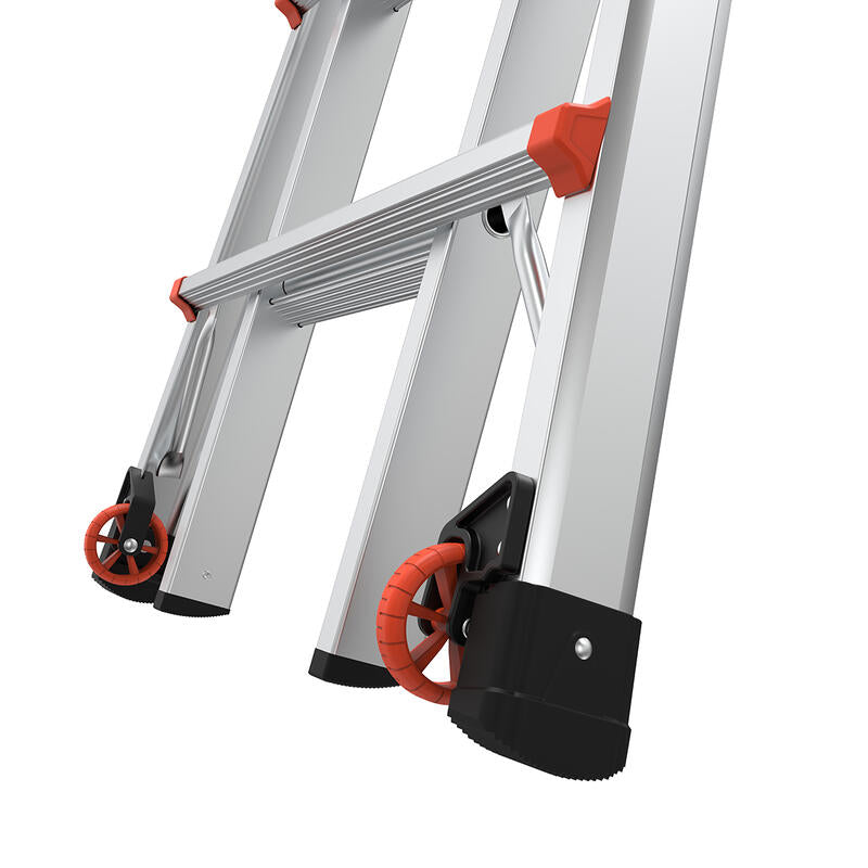 LITTLE GIANT LADDER | Aluminum Velocity Articulating Ladder with Leg Levelers, Type IA, 300lb Load Capacity, Model 26 | #15426-001