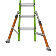 LITTLE GIANT LADDER | Conquest All-Terrain Fiberglass  Articulated Extendable Ladder, Type IA, 300lb Load Capacity, Model 22 | #17102-001