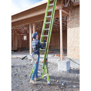 LITTLE GIANT LADDER | Sumostance w/Hyperlite Technology 24' - ANSI Type IAA - 375 lb Rated, Fiberglass Extension Ladder with GROUND CUE and SURE-SET Feet | #17224
