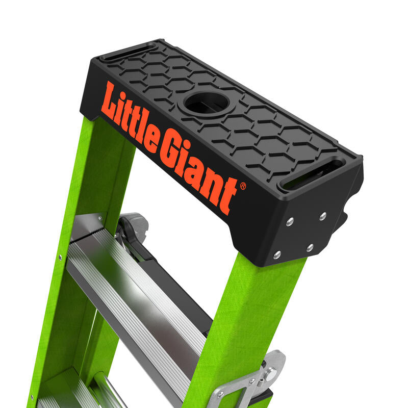 LITTLE GIANT LADDER | King Kombo Professional 6' Fiberglass  Ladder, Type IAA, 375lb Load Capacity | #13906-001