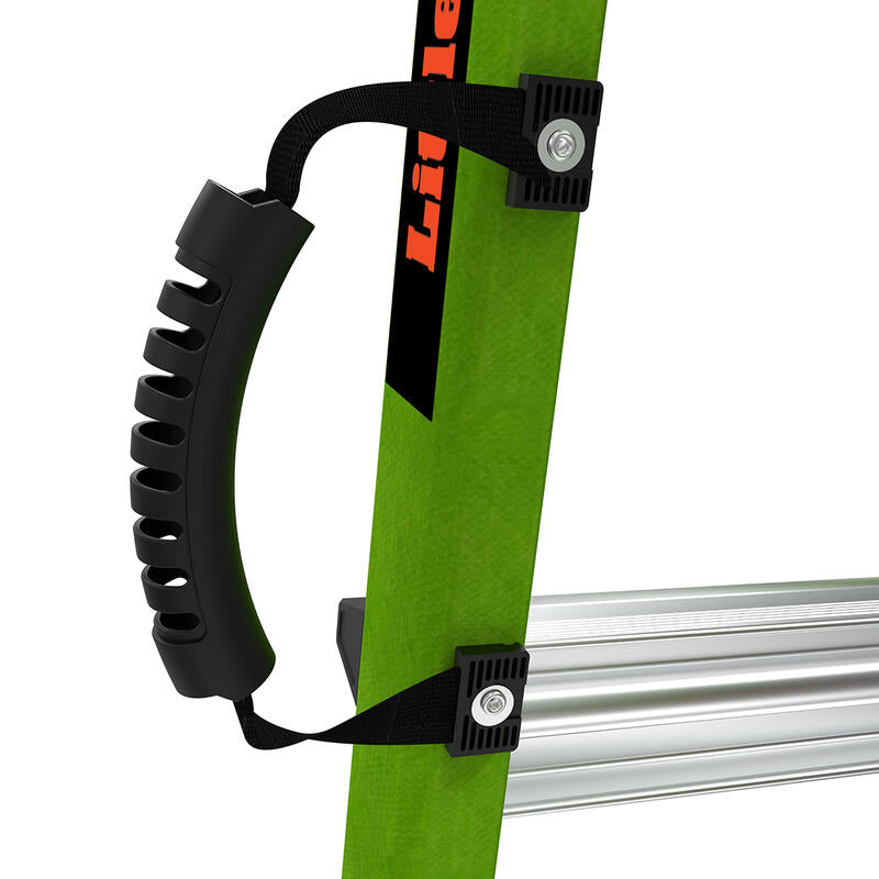 LITTLE GIANT LADDER | Conquest All-Terrain Fiberglass  Articulated Extendable Ladder, Type IA, 300lb Load Capacity, Model 17 | #17107-001