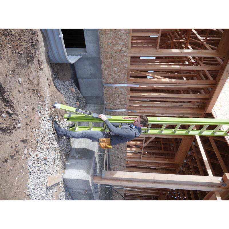 LITTLE GIANT LADDER | Sumostance w/Hyperlite Technology 24' - ANSI Type IAA - 375 lb Rated, Fiberglass Extension Ladder with GROUND CUE and SURE-SET Feet | #17224
