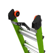 LITTLE GIANT LADDER | Conquest All-Terrain Fiberglass  Articulated Extendable Ladder, Type IA, 300lb Load Capacity, Model 17 | #17107-001