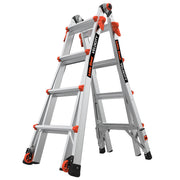 LITTLE GIANT LADDER | Aluminum Velocity Articulating Ladder with Leg Levelers, Type IA, 300lb Load Capacity, Model 17 | #15417-801