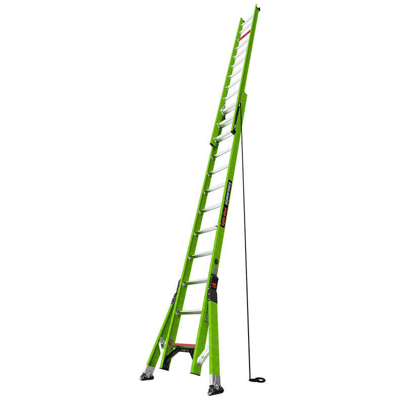 LITTLE GIANT LADDER | Sumostance w/Hyperlite Technology 24' - ANSI Type IAA - 375 lb Rated, Fiberglass Extension Ladder with GROUND CUE and SURE-SET Feet | #17224