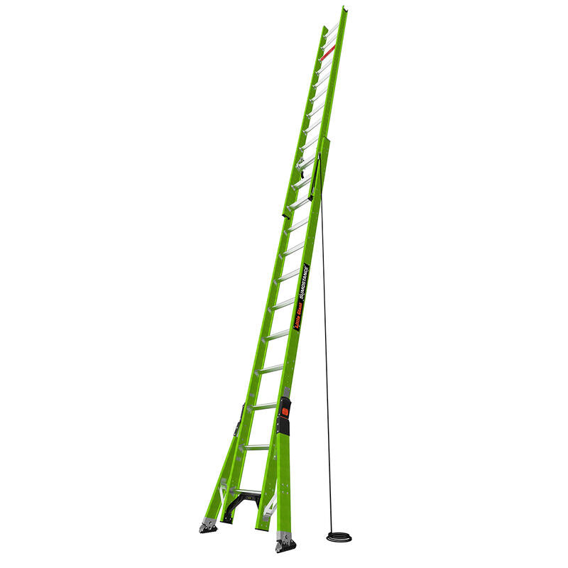 LITTLE GIANT LADDER | Sumostance w/Hyperlite Technology 24' - ANSI Type IAA - 375 lb Rated, Fiberglass Extension Ladder with GROUND CUE and SURE-SET Feet | #17224