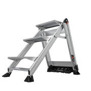 LITTLE GIANT LADDER | Aluminum Jumbo 3 Step Ladder, Type IAA, 375lb Load Capacity | #11903