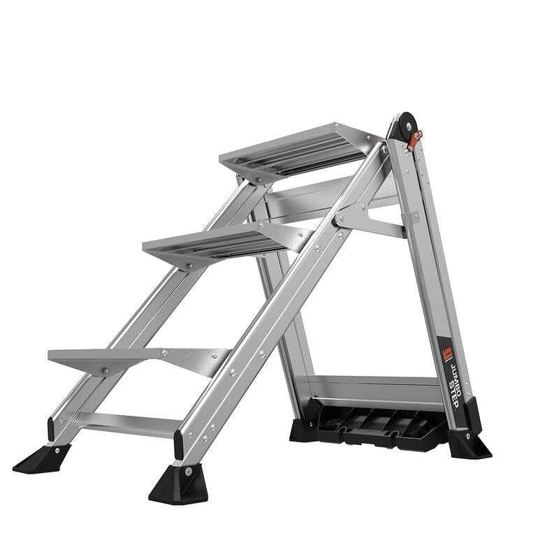 LITTLE GIANT LADDER | Aluminum Jumbo 3 Step Ladder, Type IAA, 375lb Load Capacity | #11903