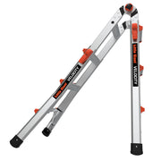 LITTLE GIANT LADDER | Aluminum Velocity Articulating Ladder with Leg Levelers, Type IA, 300lb Load Capacity, Model 13 | #15413-001