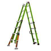 LITTLE GIANT LADDER | Conquest All-Terrain Fiberglass  Articulated Extendable Ladder, Type IA, 300lb Load Capacity, Model 17 | #17107-001