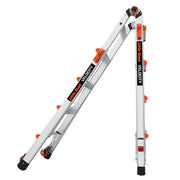 LITTLE GIANT LADDER | Aluminum Velocity Articulating Ladder with Leg Levelers, Type IA, 300lb Load Capacity, Model 17 | #15417-801