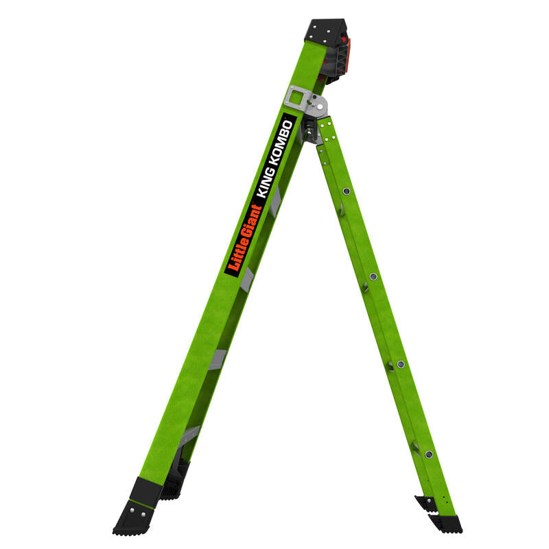 LITTLE GIANT LADDER | King Kombo Professional 6' Fiberglass  Ladder, Type IAA, 375lb Load Capacity | #13906-001
